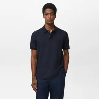 MANGO - Camiseta polo Hombre Manga corta Regular fit de Algodón