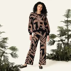 BAHIA MARIA X FALABELLA - Pantalón Recto Mujer Tiro alto