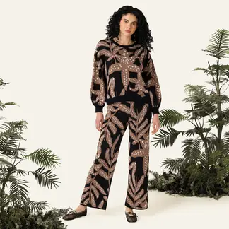 BAHIA MARIA X FALABELLA - Pantalón Recto Mujer Tiro alto