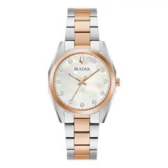 BULOVA - Reloj Mujer Surveyor. Reloj Acero Inoxidable Plateado 98P207
