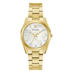 BULOVA - Reloj Mujer Surveyo. Reloj Acero Inoxidable Dorado 97P172