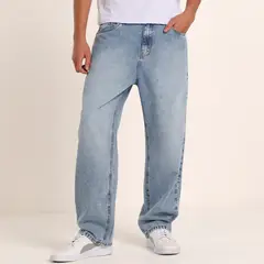 BEARCLIFF - Jean 5 Bolsillos Hombre Baggy Algodón Largo 32