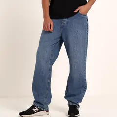 BEARCLIFF - Jean 5 Bolsillos Hombre Baggy Algodón Largo 32