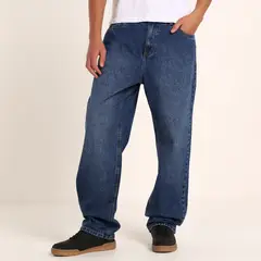 BEARCLIFF - Jean 5 Bolsillos Hombre Baggy Algodón Largo 32