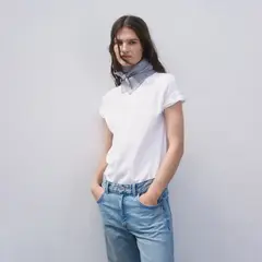 MANGO - Camiseta Mujer Manga corta de Algodón
