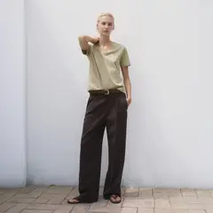 MANGO - Camiseta Mujer Manga corta de Algodón