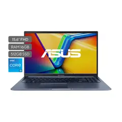 ASUS - Portátil Vivobook 15 | Intel Core i5 | 16GB de RAM | 512GB SSD de almacenamiento | Windows 11 |15.6 Pulgadas | X1502VA-NJ065W | Computador portátil