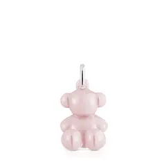 TOUS - Colgante Oso De Plata Y Cerámica Rosa Bold Bear