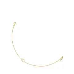 TOUS - Pulsera Cadena De Oro 14 Kt Y Nácar Xxs