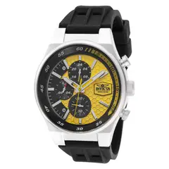 INVICTA - Reloj Hombre Racing . Reloj Silicona Negro