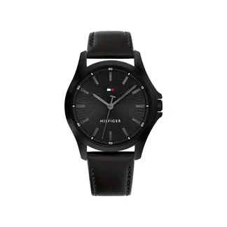 TOMMY HILFIGER - Reloj Hombre 1792190 . Reloj Cuero Negro