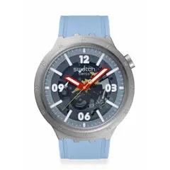 SWATCH - Reloj Unisex Big Bold Moment. Reloj Silicona Azul SB07S122