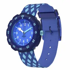 FLIK FLAK - Reloj Niña Criss-Cross. Reloj Plastico Azul ZFPSP076