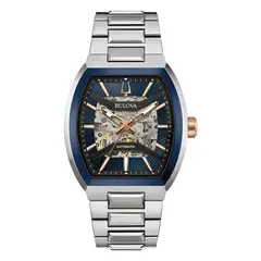BULOVA - Reloj Hombre Automático Maquina. Reloj Acero Inoxidable Plateado 98A319