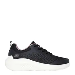 SKECHERS - Tenis Moda Bobs Squad Waves Open Water Mujer Negros