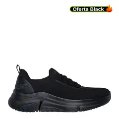 SKECHERS - Tenis Moda Bobs Sparrow Flex Hombre Negros