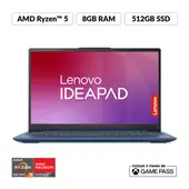 LENOVO - Portátil Ideapad Slim 3 | AMD Ryzen 5| 8GB de RAM | 512GB SSD de Almacenamiento | Windows 11 | Pantalla 15.6 pulgadas | IP Slim 3 | Computador Portátil