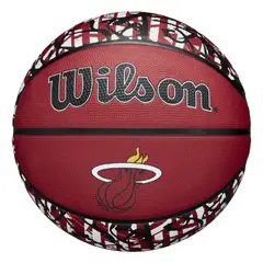 WILSON - Balón de Basket NBA Graffiti Miami Heat No.7