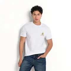 BEARCLIFF - Camiseta Hombre Manga corta con Estampado de Algodón