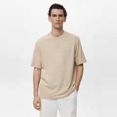 MANGO - Camiseta Hombre Manga corta