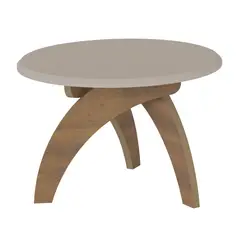 BERTOLINI - Mesa De Centro Decorativa 45cm x 70cm x 70cm Color Blanco