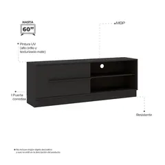 BERTOLINI - Mueble de Televisión Moderno de 154,6 x 54,5 x 345 cm para Televisores de Hasta 60 Pulgadas,