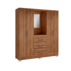 BERTOLINI - Closet De 160cm en MDP 4 Puertas 3 Cajones