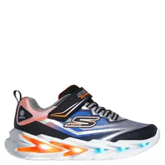 SKECHERS - Tenis con luces Flex Glow Ultra Niño con Velcro