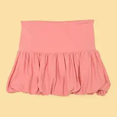 ELV - Falda para Niña Cintura elásticada de Algodón