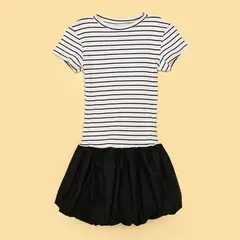 ELV - Vestido para Niña Manga corta