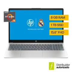 HP - Portátil |AMD Ryzen 5| 8 GB RAM | 1 TB SSD Almacenamiento| 15.6 pulgadas | Windows 11 Home |15-fc0260la | Computador portátil