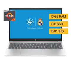 HP - Portátil | AMD Ryzen 7 | 16 GB RAM | 1 TB SSD Almacenamiento |Windows 11 | 15.6 pulgadas | 15-fc0276la | Computador portátil