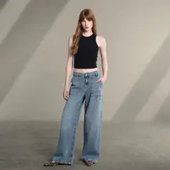 SYBILLA - Jean Recto Mujer Tiro medio