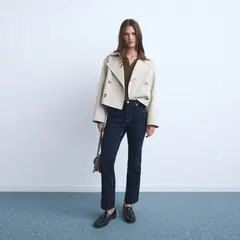 MANGO - Jean Flare Mujer Tiro medio