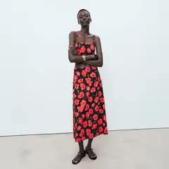 MANGO - Falda Maxi Mujer con Estampado