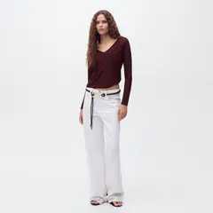 MANGO - Saco Mujer Brillante