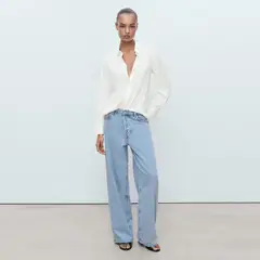 MANGO - Camisa Mujer Manga larga