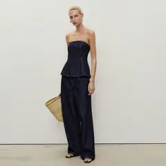 MANGO - Top Mujer Sin mangas de Algodón