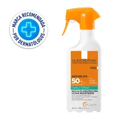 LA ROCHE POSAY - Protector solar ANTH FAM SPRAY SP50 Emulsión 300 ml
