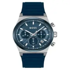 BOSS - Reloj Hombre candor chrono . Reloj Silicona Azul