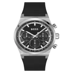 BOSS - Reloj Hombre candor chrono . Reloj Silicona Negro