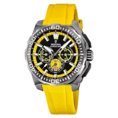 FESTINA - Reloj Hombre Chrono Bike . Reloj Silicona Amarillo