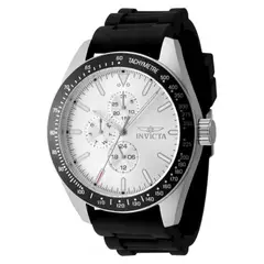 INVICTA - Reloj Hombre Aviator . Reloj Silicona Negro