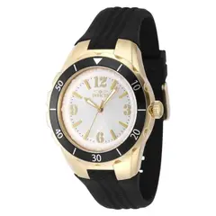 INVICTA - Reloj Mujer Angel . Reloj Silicona Negro