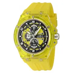 INVICTA - Reloj Hombre Racing . Reloj Silicona Amarillo