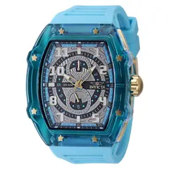 INVICTA - Reloj Hombre Racing . Reloj Silicona Azul