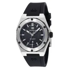 TECHNOMARINE - Reloj Mujer Coral . Reloj Silicona Negro