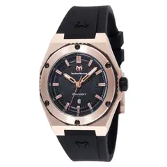TECHNOMARINE - Reloj Mujer Coral . Reloj Silicona Negro