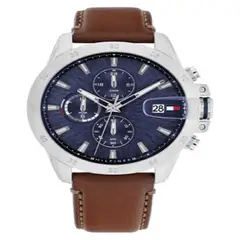 TOMMY HILFIGER - Reloj Hombre 1792195 . Reloj Cuero Marrón