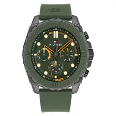 TOMMY HILFIGER - Reloj Hombre 1710688 . Reloj Silicona Verde